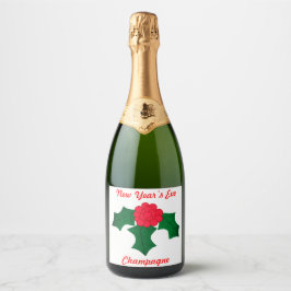Nieuw jaar Champagne Label Set Sparkling Wijnetiket