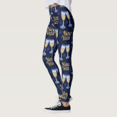 NIEUW JAAR EN WIJNCHRISTMAS AANGEPASTE MONOGRAM LEGGINGS (Links)
