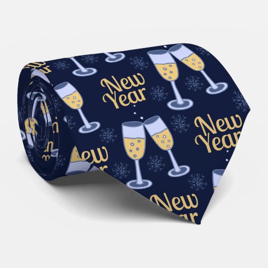 NIEUW JAAR EN WIJNCHRISTMAS AANGEPASTE MONOGRAM STROPDAS (Opgerold)