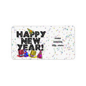NIEUW JAAR! ETIKET (Voorkant)