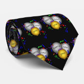 Nieuw jaar Eve Ballonvakantie-stropdas Stropdas (Opgerold)