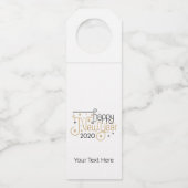 Nieuw jaar Eve Bottle Label 2020 Custom Party Favo (Voorkant)