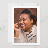 NIEUW JAAR EVE GROETJES 2025 witgele Kaart (Achterkant)