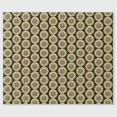 Nieuw jaar Eve Holiday party betrapte omloop Cadeaupapier (Vlak)