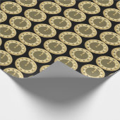 Nieuw jaar Eve Holiday party betrapte omloop Cadeaupapier (Hoek)