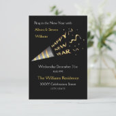 Nieuw jaar Eve Party-ontwerp. Kaart (Staand voorkant)