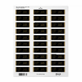 Nieuw Jaar Eve Party Retouradres Label (Full Sheet)