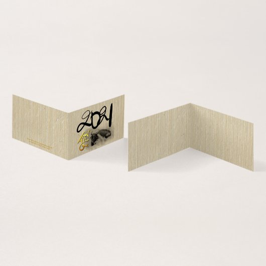 Nieuw jaar FC van de oorspronkelijke waterbuffel Kaart (Binnen en buitenkant)