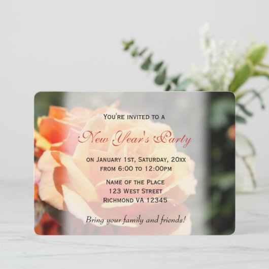 Nieuw jaar feest kaart (Staand voorkant)