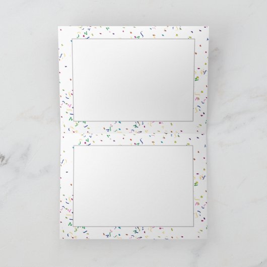 NIEUW JAAR! FEESTDAGEN KAART (Binnen)