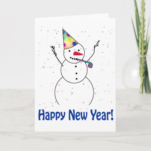 NIEUW JAAR! FEESTDAGEN KAART (Voorkant)