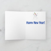 NIEUW JAAR! FEESTDAGEN KAART (Binnen)