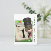 NIEUW JAAR! FEESTDAGENKAART (Staand voorkant)