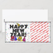 NIEUW JAAR! FEESTDAGENKAART (Voorkant / Achterkant)