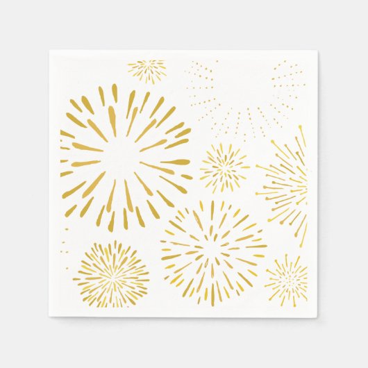 Nieuw jaar Fireworks Design Art New YearArt Servet (Voorkant)