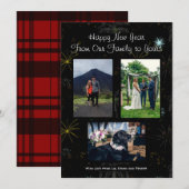 Nieuw jaar Foto Wenskaart Feestdagenkaart (Voorkant / Achterkant)