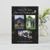 Nieuw jaar Foto Wenskaart Feestdagenkaart (Staand voorkant)