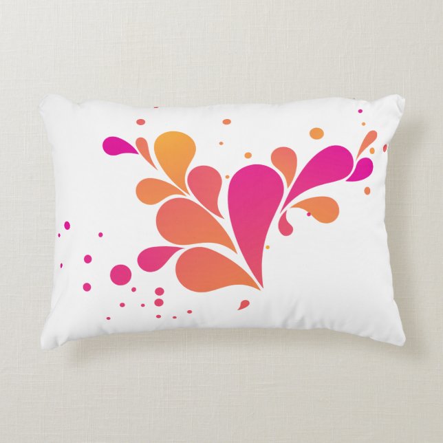 Nieuw jaar geborsteld polyester accent kussen (Voorkant)