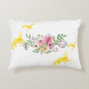 Nieuw jaar geborsteld polyester accent kussen