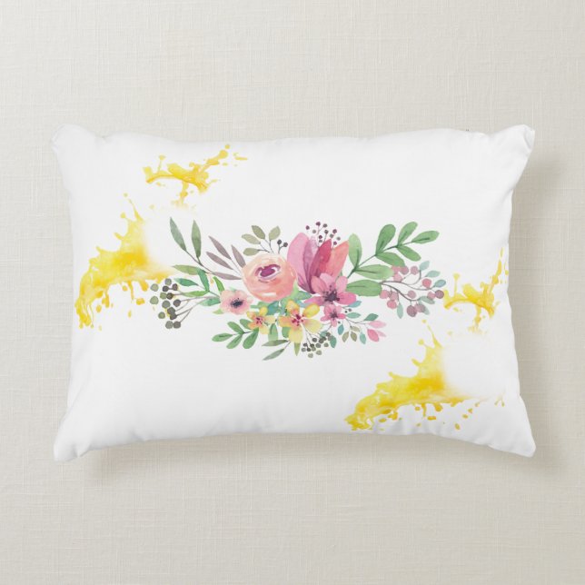 Nieuw jaar geborsteld polyester accent kussen (Voorkant)