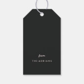 Nieuw jaar Glittery Deco CadeauLabel - Leegte (Achterkant)