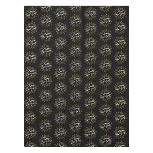 NIEUW JAAR GOLDEN FIREWORKS TAFELKLEED (Voorkant)