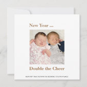 Nieuw jaar Het dubbele van de Cheer Twins Announou (Voorkant)