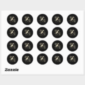 Nieuw jaar hetzelfde Baka leven Gans Grappig Grapp Ronde Sticker (Vel)