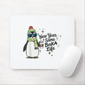 Nieuw jaar hetzelfde Baka leven Pinguïn Meme grap  Muismat (Met muis)