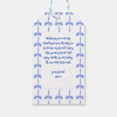 Nieuw Jaar Ijsemmer Chinoiserie Grandmillennial Cadeaulabel (Achterkant)