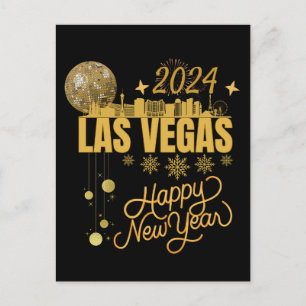 Nieuw Jaar in Las Vegas Nevada Reizen Matching NYE Briefkaart