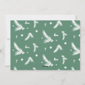 Nieuw jaar in review 12 foto's collage raster groe feestdagenkaart (Achterkant)