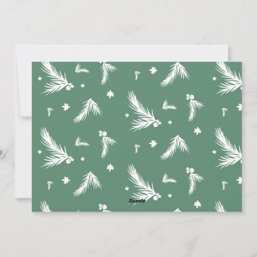 Nieuw jaar in review 12 foto's collage raster groe feestdagenkaart (Achterkant)