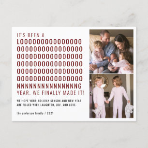 Nieuw jaar is een lange tijd geweest en heeft het  feestdagenkaart