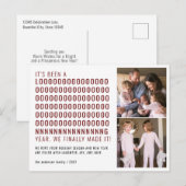 Nieuw jaar is een lange tijd geweest en heeft het  feestdagenkaart (Voorkant / Achterkant)