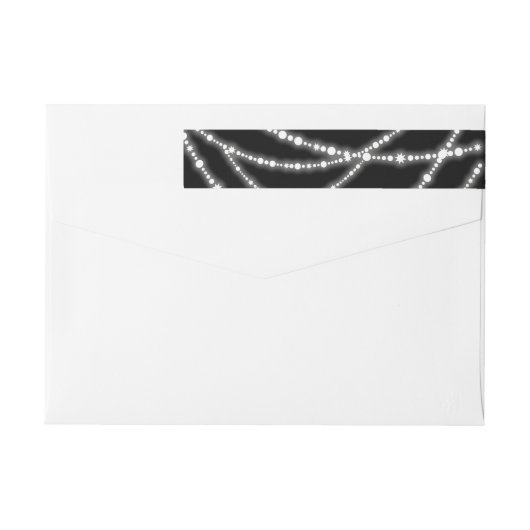 Nieuw jaar Kaas Mousserend Licht Stijlvol Adres (Achterkant)