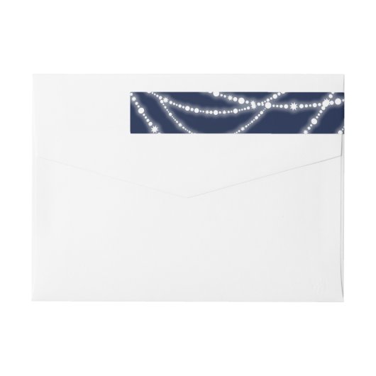 Nieuw jaar Kaas Mousserend Licht Stijlvol Adres (Achterkant)