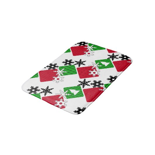 Nieuw jaar, Kerstmis Badmat (Gekanteld)