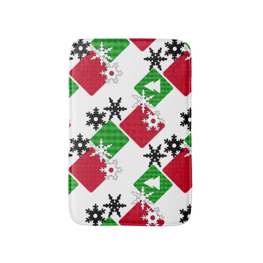 Nieuw jaar, Kerstmis Badmat (Voorkant Verticaal)