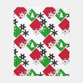 Nieuw jaar, Kerstmis Fleece Deken (Voorkant)