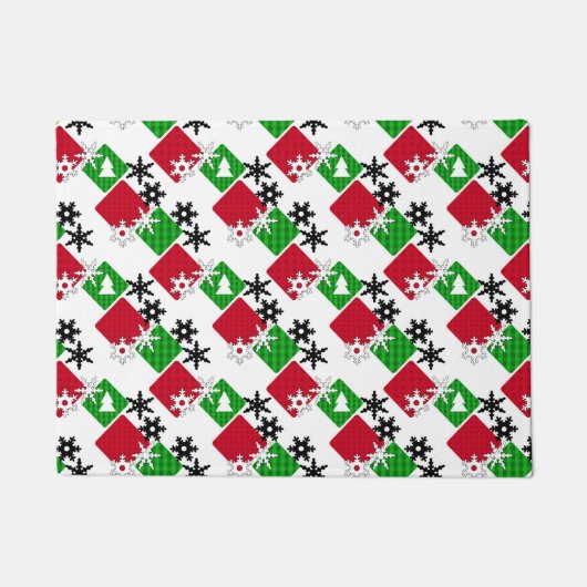 Nieuw jaar, Kerstmis, kerstdecor Deurmat (Voorkant)