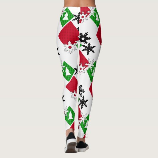 Nieuw jaar, Kerstmis, kerstdecor Leggings (Achterkant)