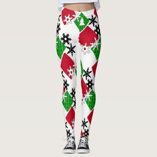 Nieuw jaar, Kerstmis, kerstdecor Leggings (Voorkant)