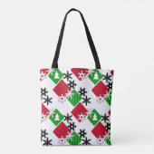 Nieuw jaar, Kerstmis, kerstdecor Tote Bag (Achterkant)