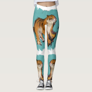 Nieuw jaar L4 van de Chinese tijger die oorspronke Leggings