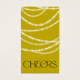 Nieuw jaar Label met pieklampjes Visitekaartjes