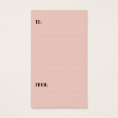 Nieuw jaar Label met pieklampjes Visitekaartjes (Achterkant)