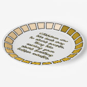 Nieuw jaar laden papieren bordje (Gekanteld)