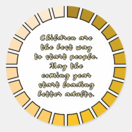 Nieuw jaar laden ronde sticker