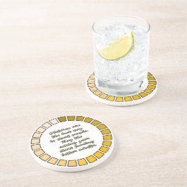 Nieuw jaar laden zandsteen onderzetter